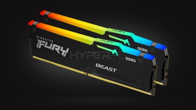 16GB Kingston Fury Beast RGB Black [DDR5, 5600MHz, 2x8GB]