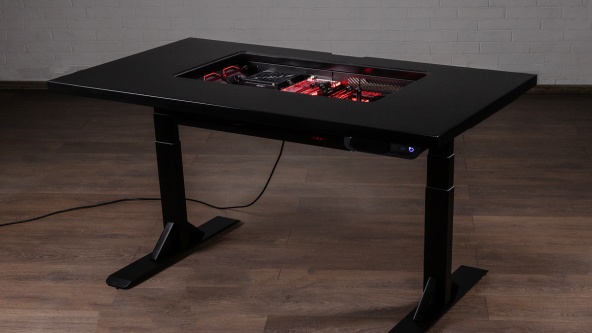 Exclusive HYPERPC DESK computer-desk in black marble | RTX 5090