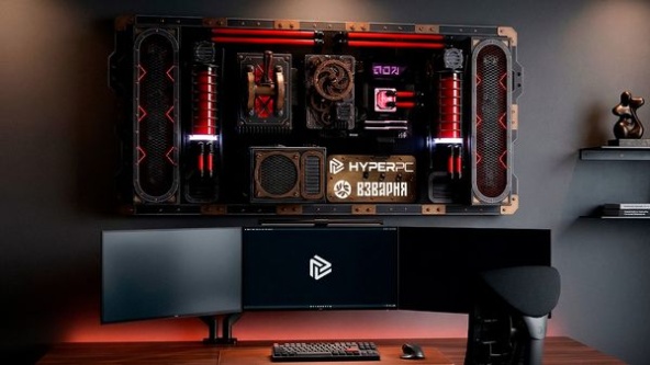 HYPERPC WALL Steampunk Edition: The Art of Engineering in Metal and Wood