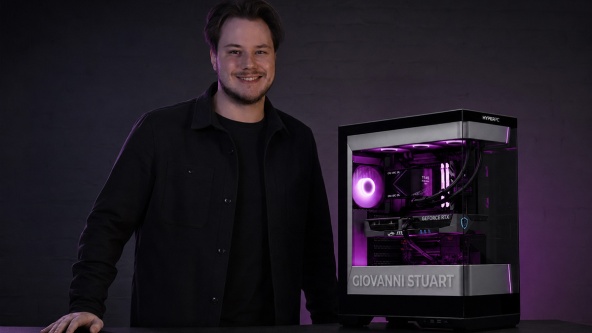 كمبيوتر مخصص لصانع المحتوى جيوفاني | كمبيوتر ألعاب ببطاقة RTX 5080