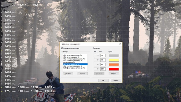 Monitoring FPS and Temperature in Games