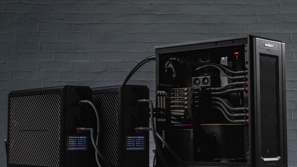 High-density liquid-cooled GPU node for blockchain workloads
