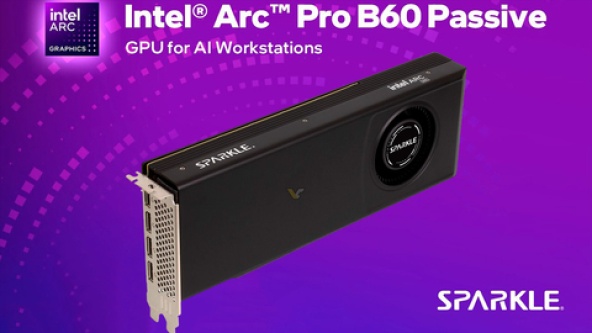 Sparkle تطلق بطاقة محطة العمل Intel Arc Pro B60 المزودة بذاكرة VRAM سعة 24 جيجابايت