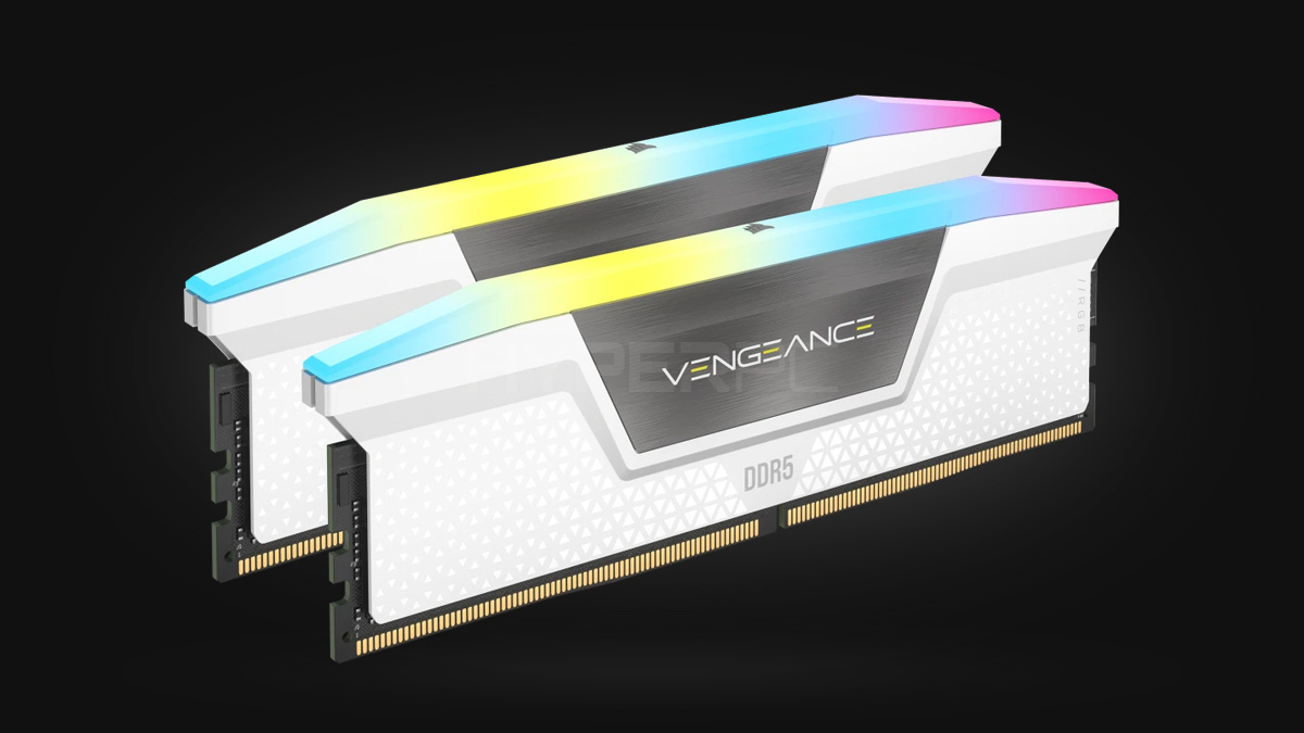 RAM 32GB Corsair Vengeance RGB White [DDR5, 5200MHz, 2x16GB