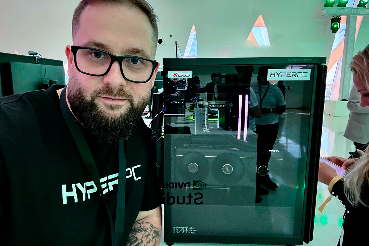 HYPERPC booth with ProArt workstations in Dubai