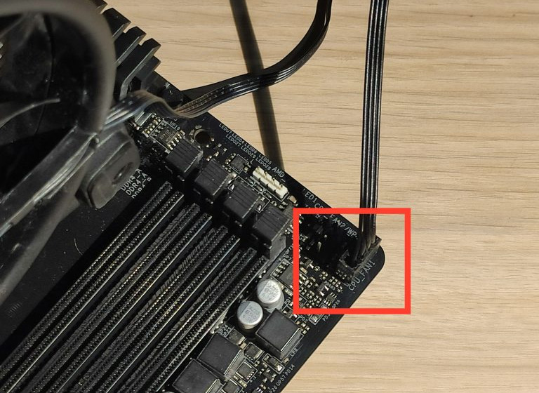 Disconnecting the CPU fan