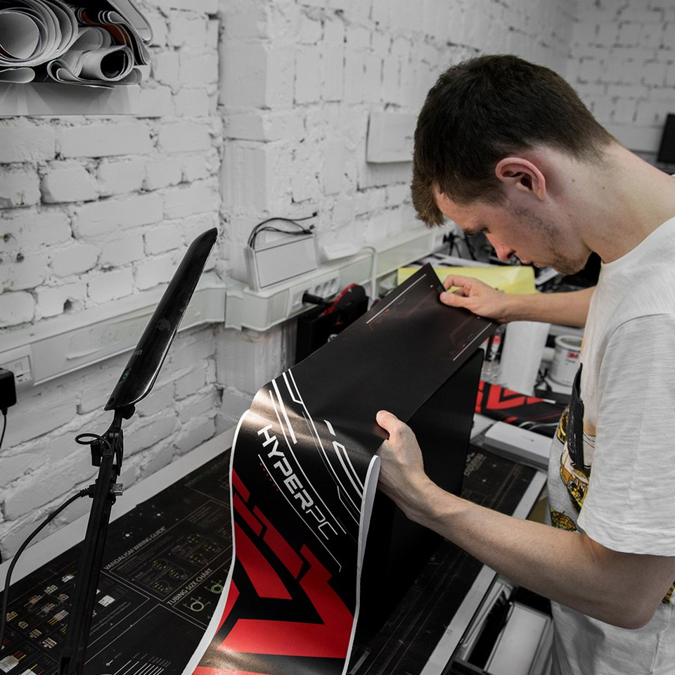 Preparation and fitting of vinyl