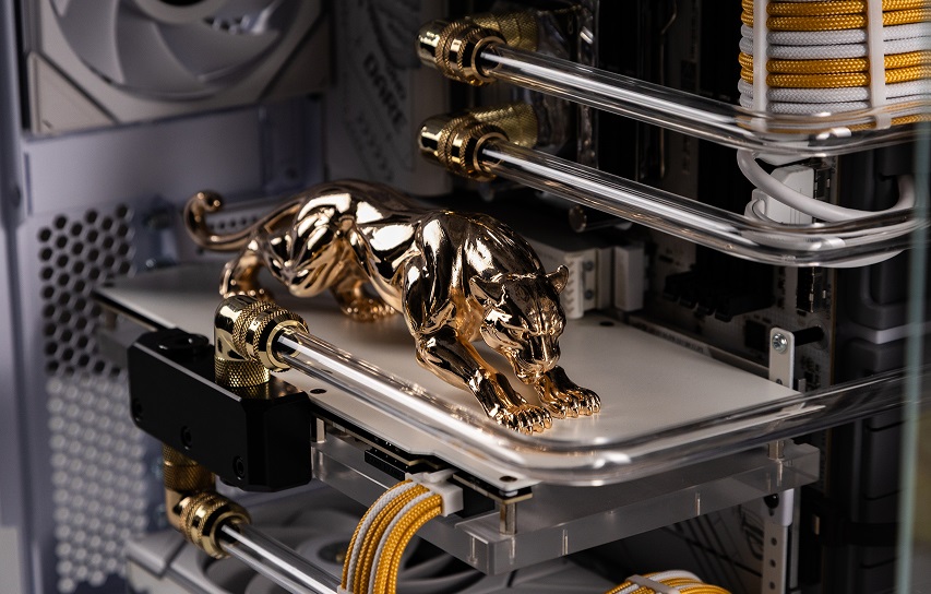Rare materials and original elements of a custom PC
