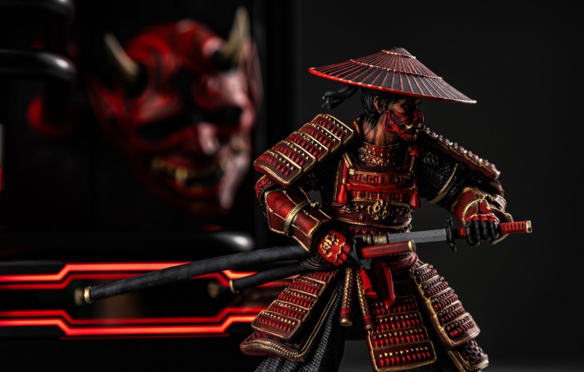 Samurai figure inside the computer