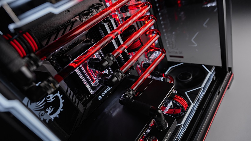 Custom liquid-cooling loop
