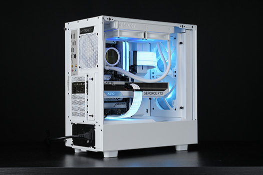 NZXT H5 White Flow - HYPERPC OMEGA 5 Live Photo