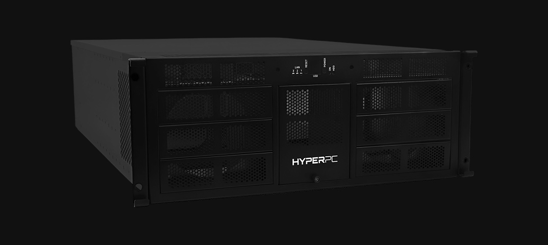 Ultimate Solution. HYPERPC G9 PRO RACK HYDRO for Extreme Tasks.