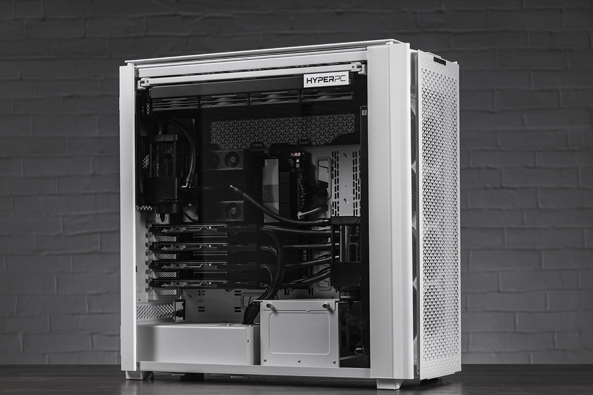HYPERPC AMPERE X ULTRA workstation: 4x RTX 6000 Blackwell for computing and neural networks