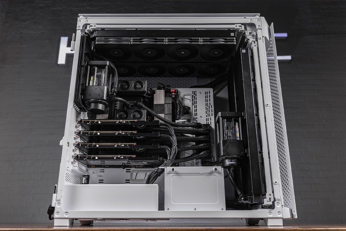 HYPERPC AMPERE X ULTRA workstation: 4x RTX 6000 Blackwell for computing and neural networks