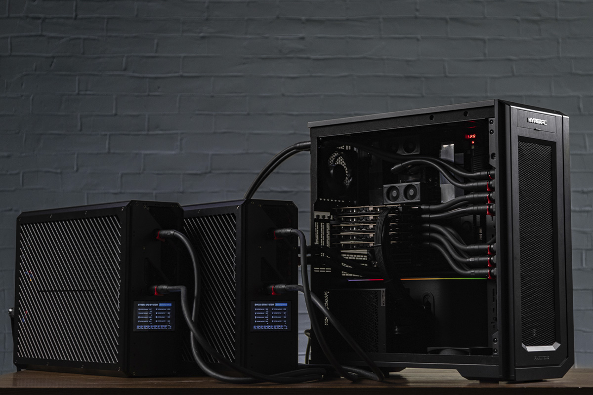 HYPERPC Blockchain server with custom water cooling