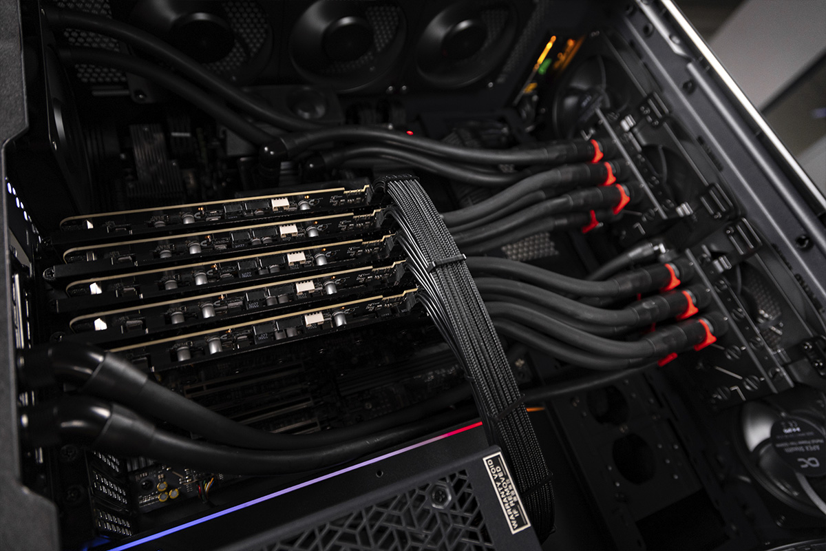 HYPERPC Blockchain server with custom water cooling