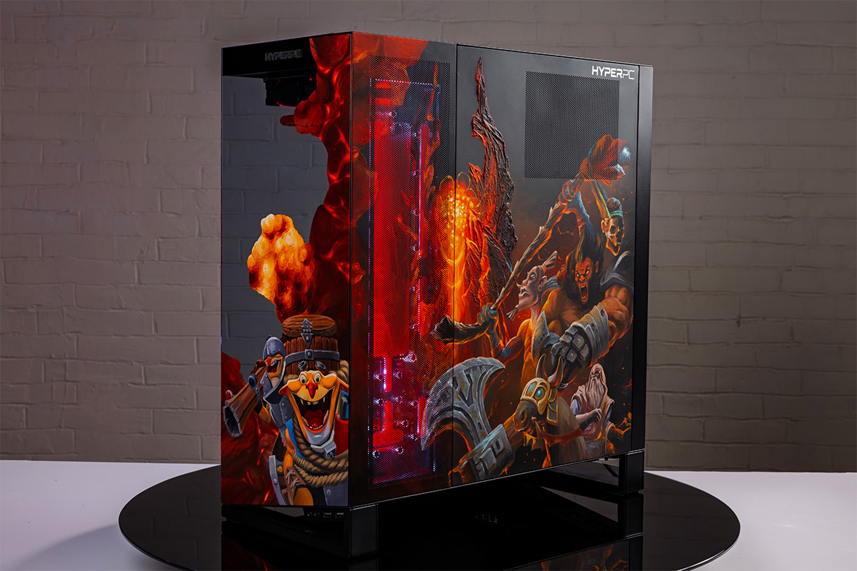 HYPERPC CONCEPT 7 - customization details with Dota 2 heroes