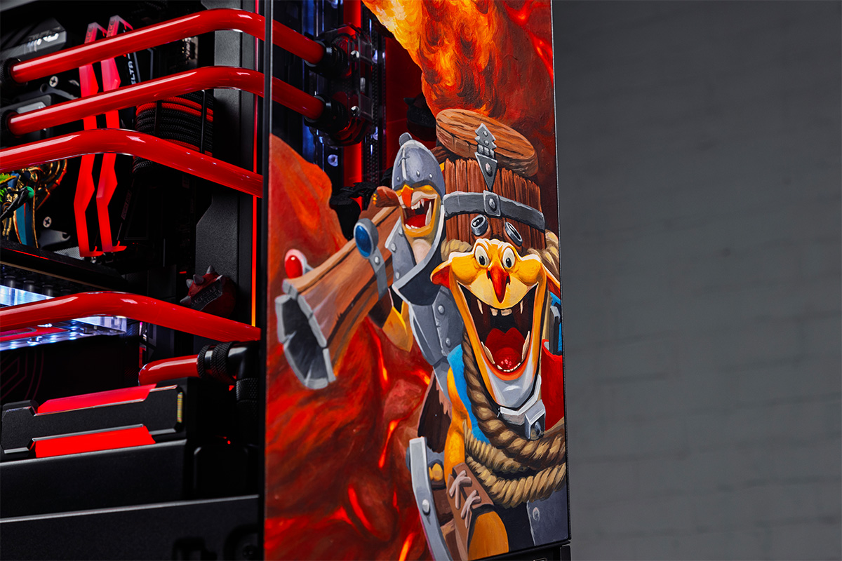 HYPERPC CONCEPT 7 - hand painting and texturing on the body