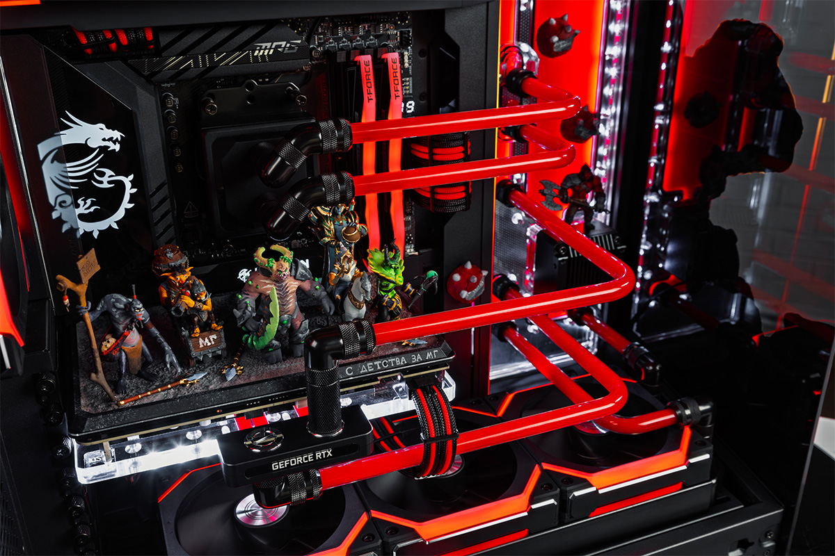 HYPERPC CONCEPT 7 - custom liquid cooling details