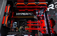 HYPERPC CONCEPT 7 - internal components with Dota 2 action figures