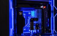 EK-Quantum Velocity² D-RGB CPU water block and EKWB rigid tubing
