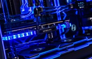 Alphacool water block on an ASUS GeForce RTX 5090 ROG Astral