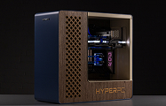 HYPERPC CONCEPT X — custom PC with wooden panels and custom liquid cooling