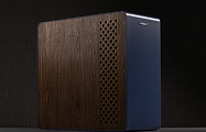 HYPERPC CONCEPT X — walnut wood panels and brass mesh