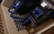 HYPERPC CONCEPT X — dual-loop custom liquid cooling with EK-CryoFuel Blue