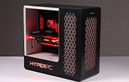 HYPERPC CONCEPT — side view, open architecture and cooling system