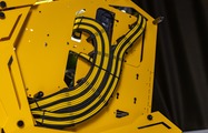Cable management and the yellow paintwork of the JONSBO MOD3 case