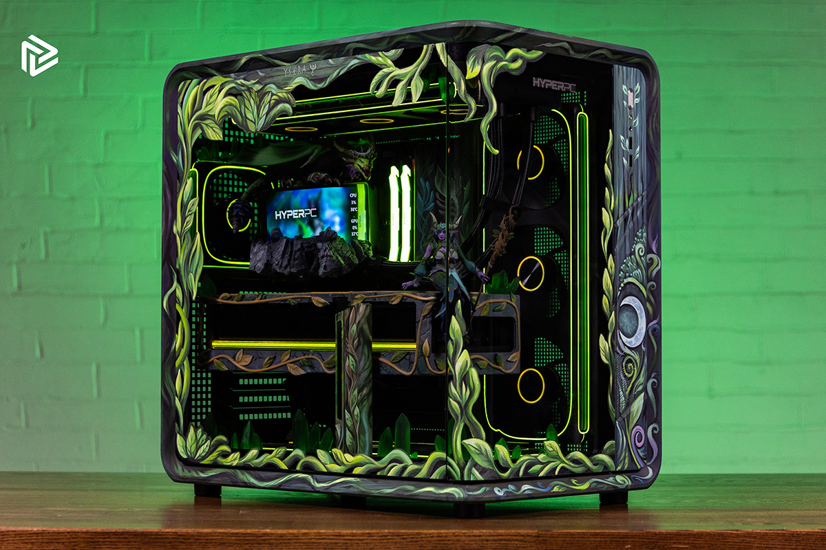 HYPERPC LUMEN x FunPay - exclusive computer with original painting