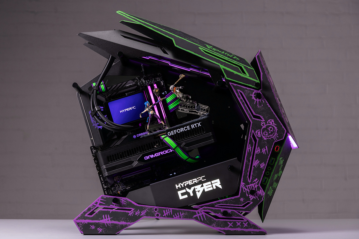 HYPERPC LUMEN x Arcane — exclusive PC with custom hand-painted art