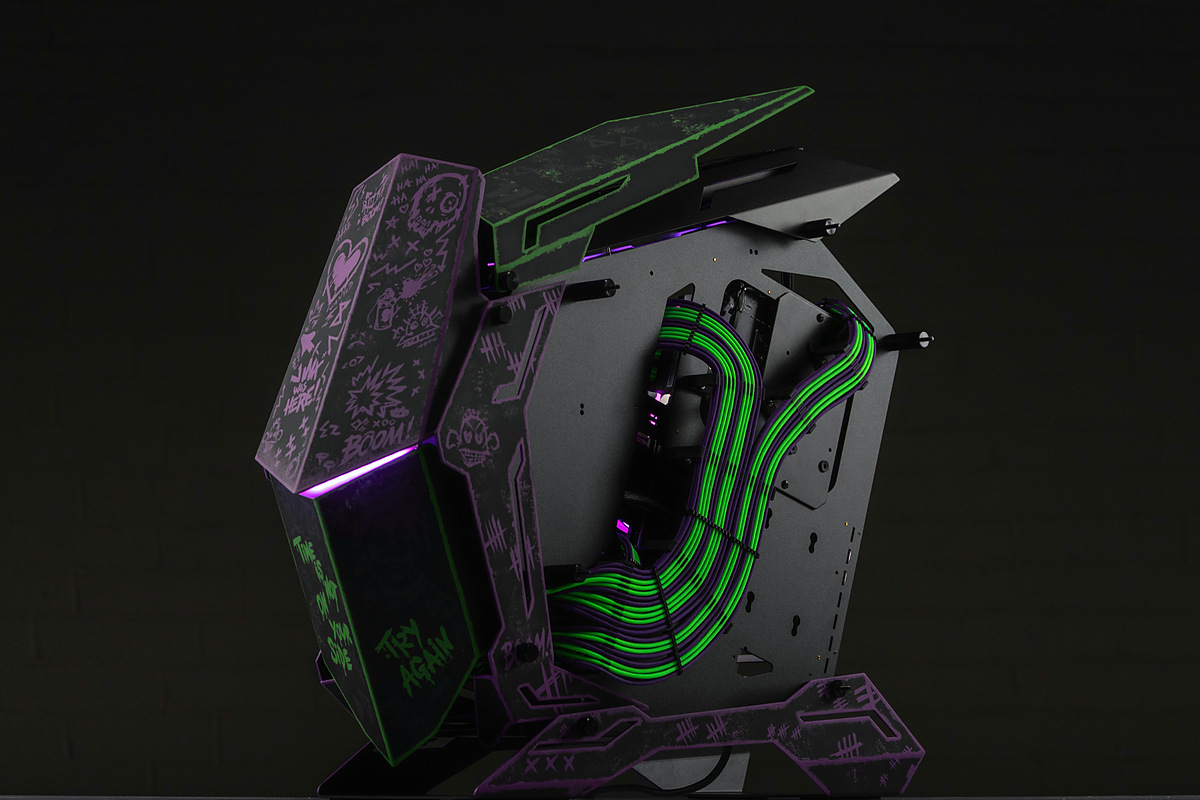 HYPERPC LUMEN x Arcane — Ekko’s green side and stencil portrait