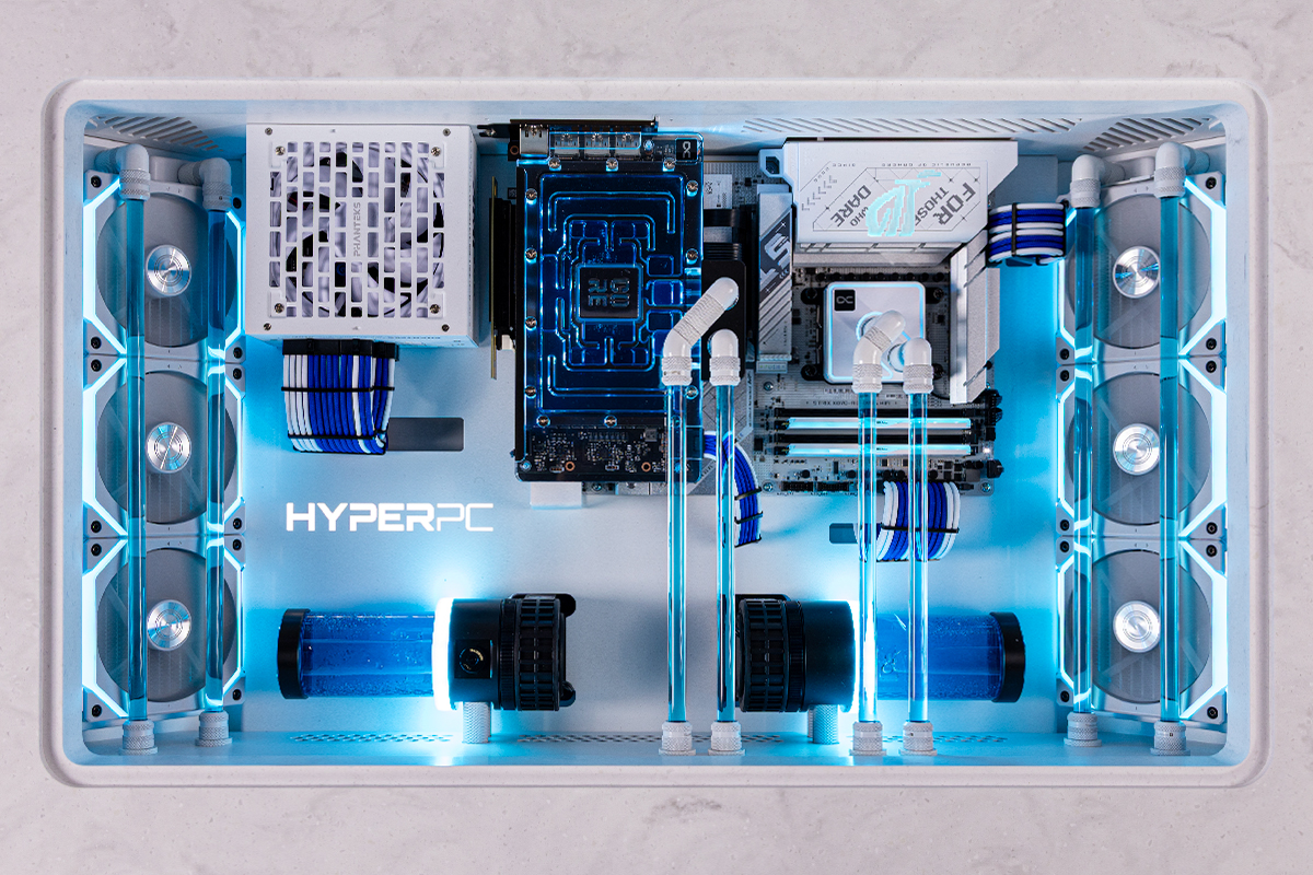 HYPERPC DESK — custom computer built into a desk, second generation