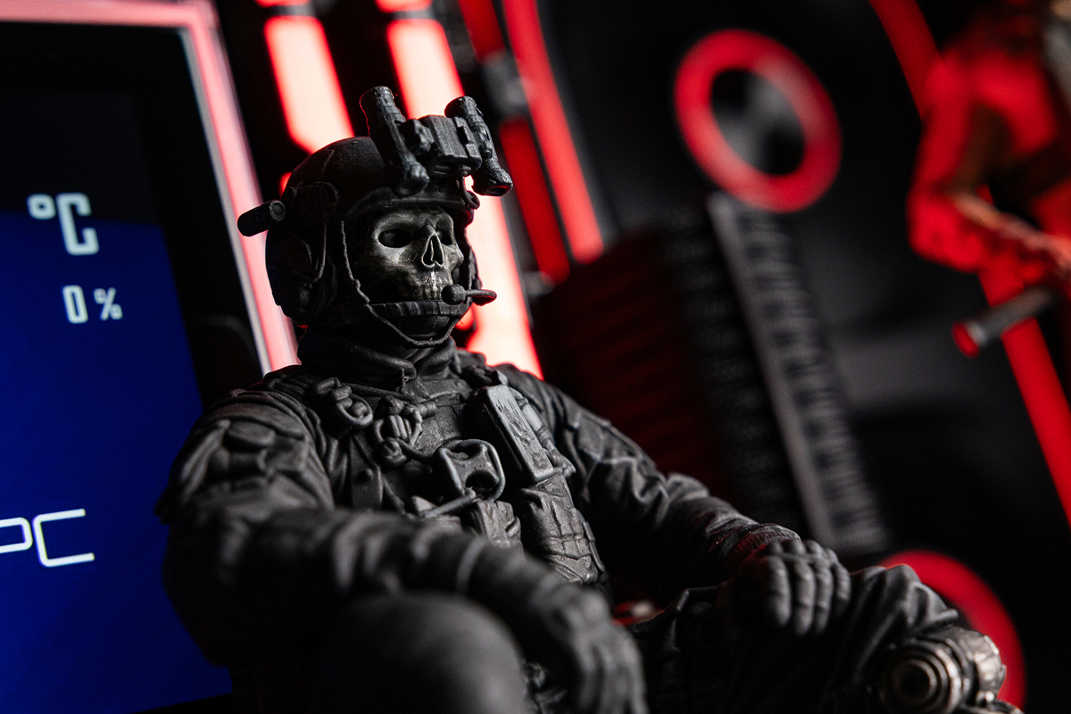 Escape from Tarkov boss figurines inside the custom PC