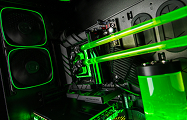 Ryzen 9 9950X3D water block and parallel acrylic tubes
