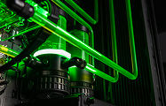 Custom-loop reservoirs with neon-green coolant