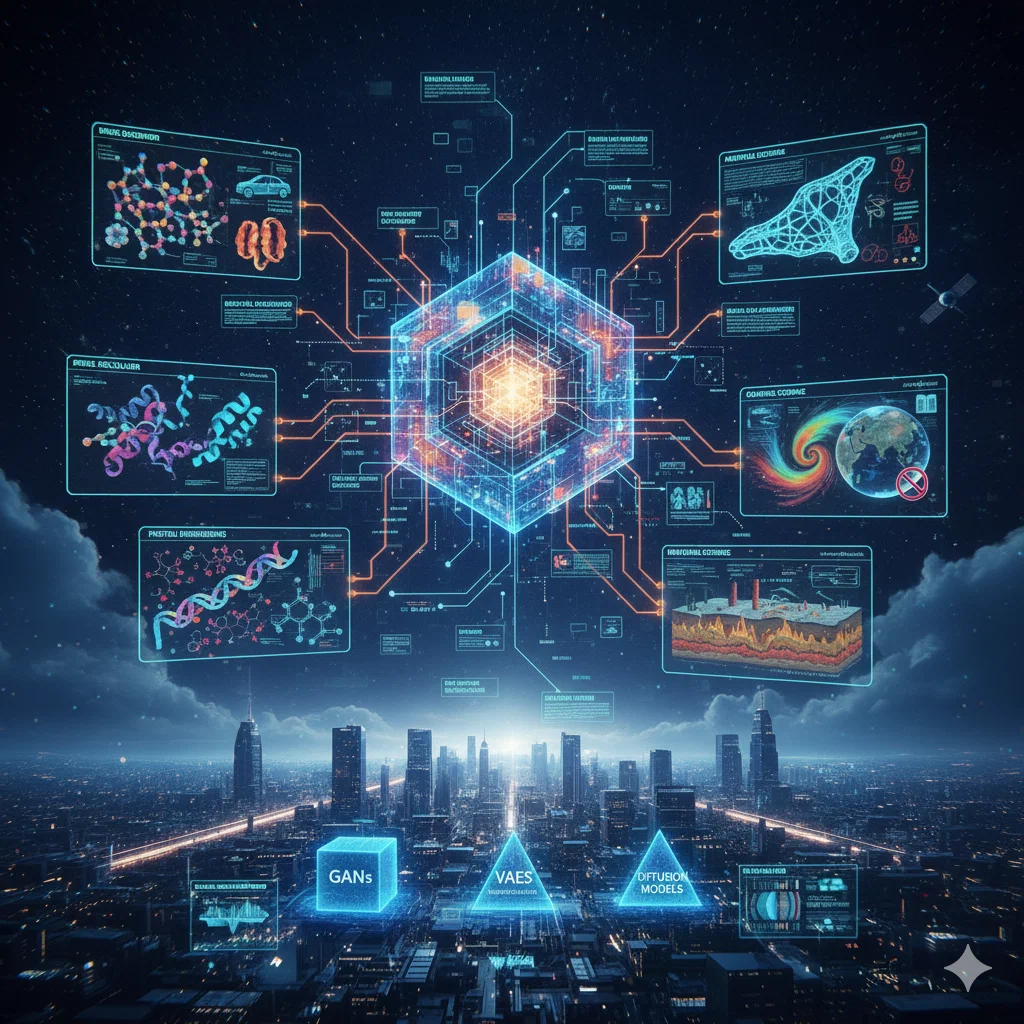 تمثيل رسومي لأبحاث علمية ونمذجة بالذكاء الاصطناعي