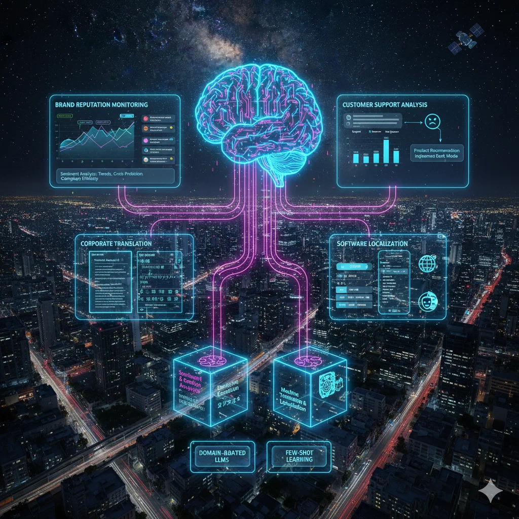 تمثيل رسومي لمعالجة اللغة الطبيعية بالذكاء الاصطناعي