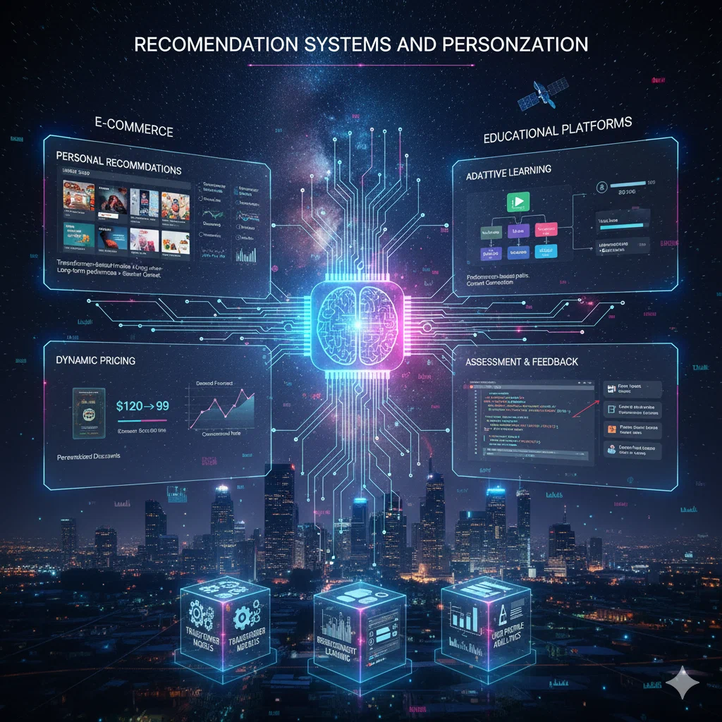 تمثيل رسومي لأنظمة التوصية بالذكاء الاصطناعي