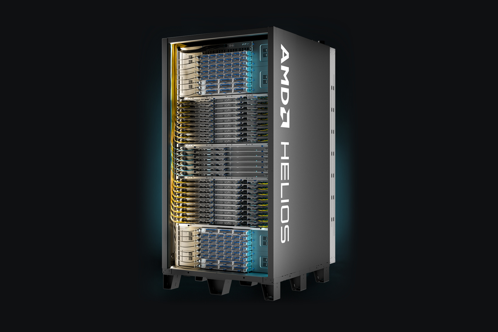 AMD Helios rack with Pensando network adapters