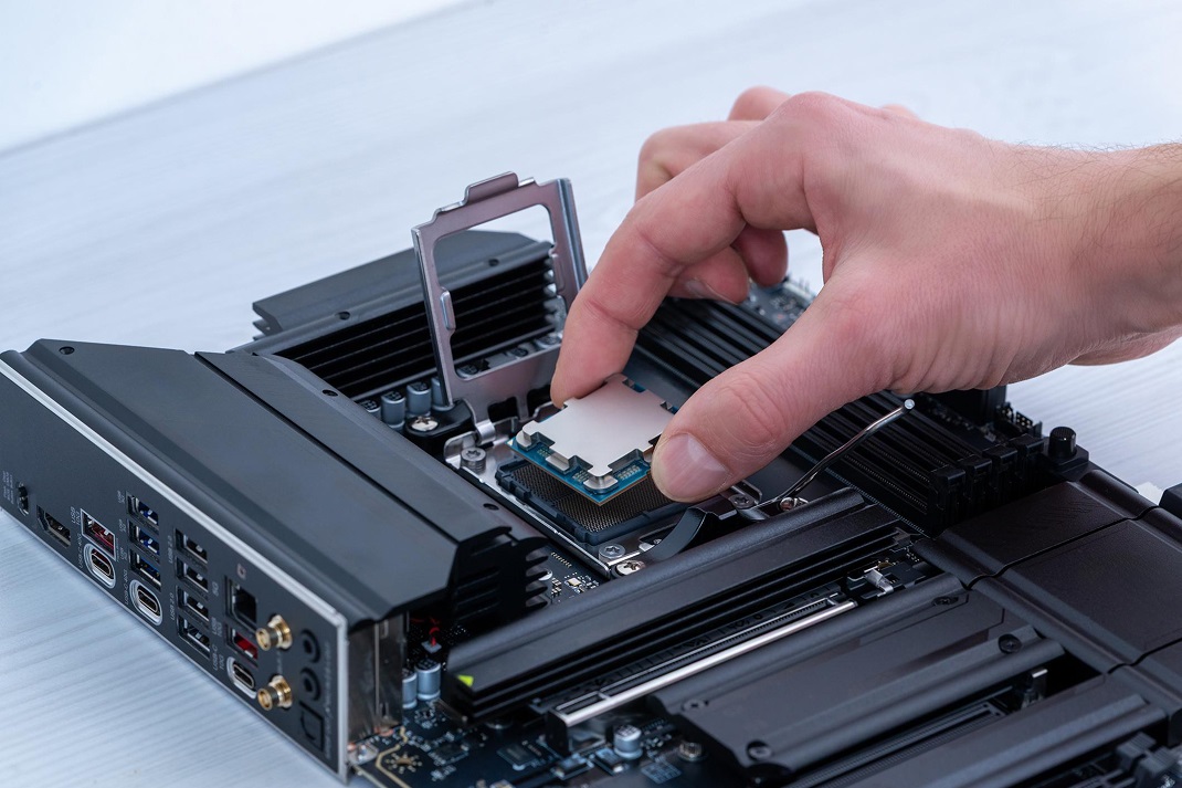 Installing a CPU into the motherboard socket