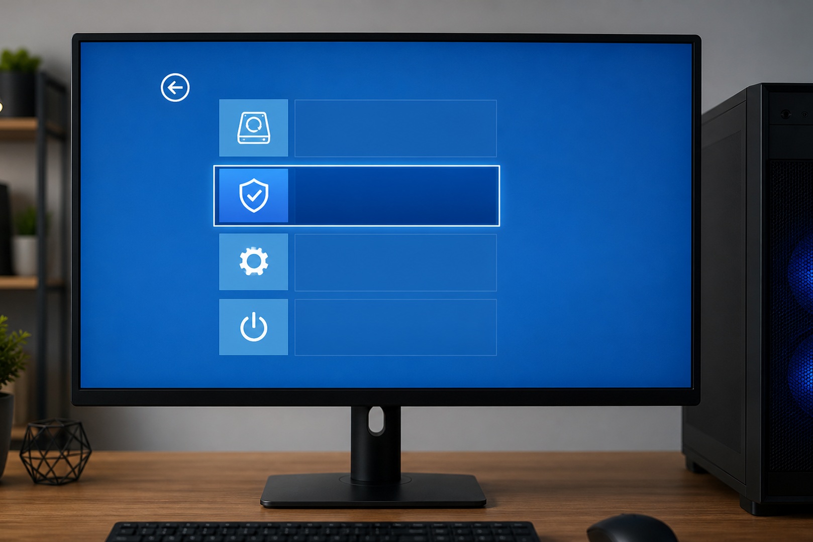 Booting Windows into Safe Mode before uninstalling a driver with DDU.