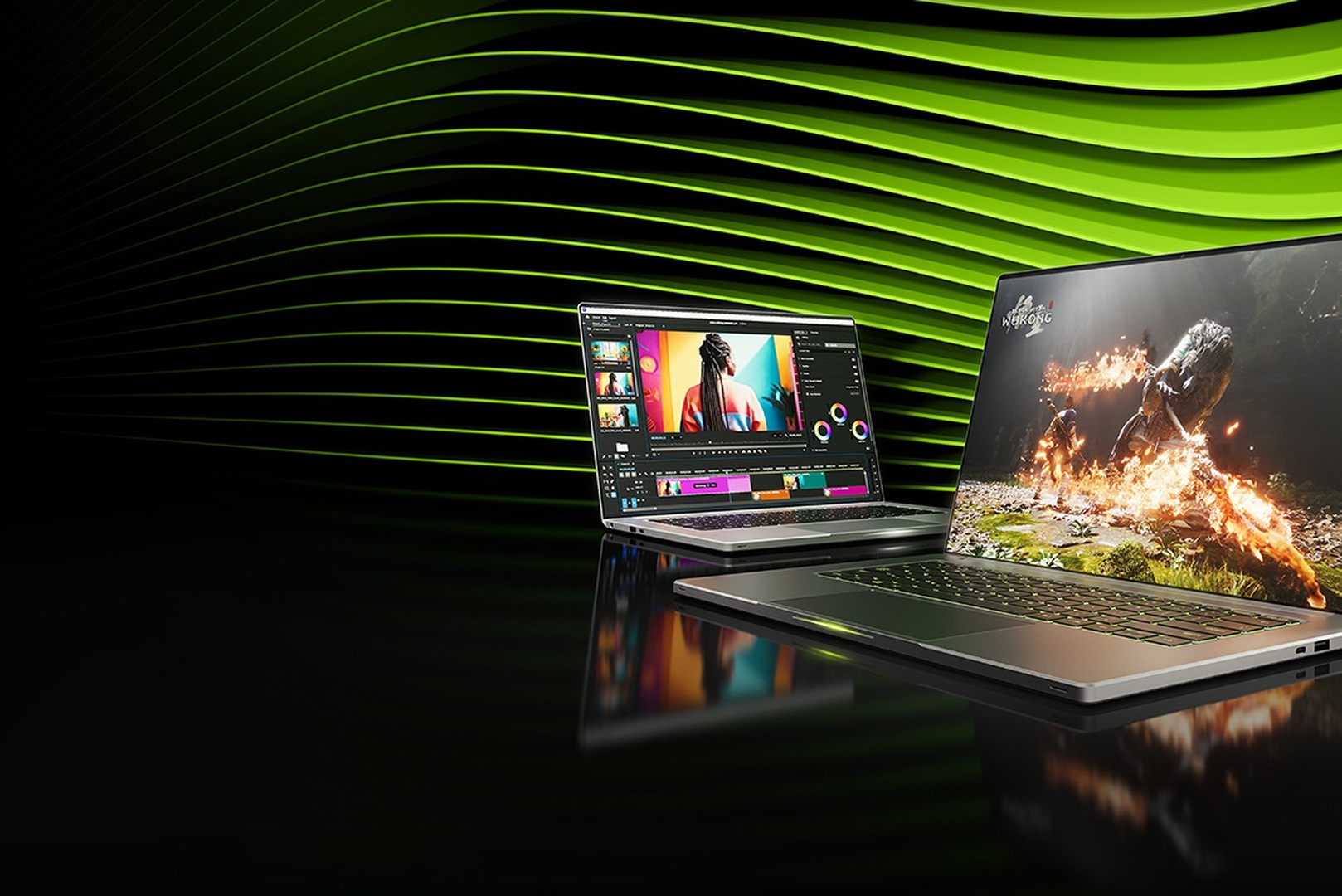 A gaming laptop setup