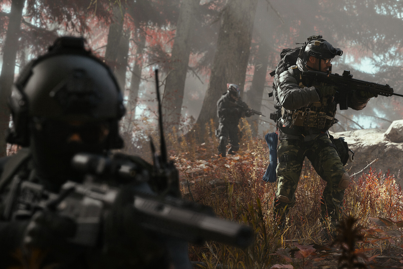A squad in Hajin in an official Modern Warfare 4 DMZ image