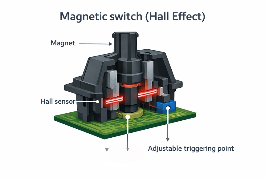 Magnetic switch (Hall Effect)