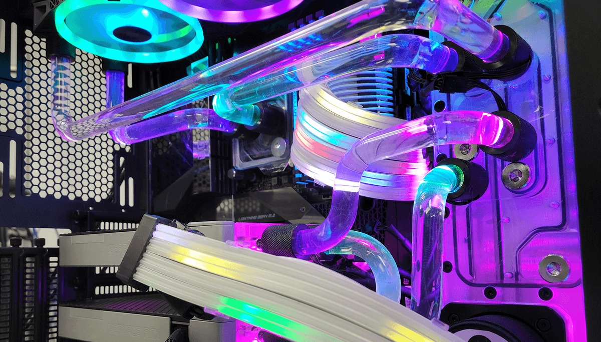 Custom liquid cooling for a premium PC