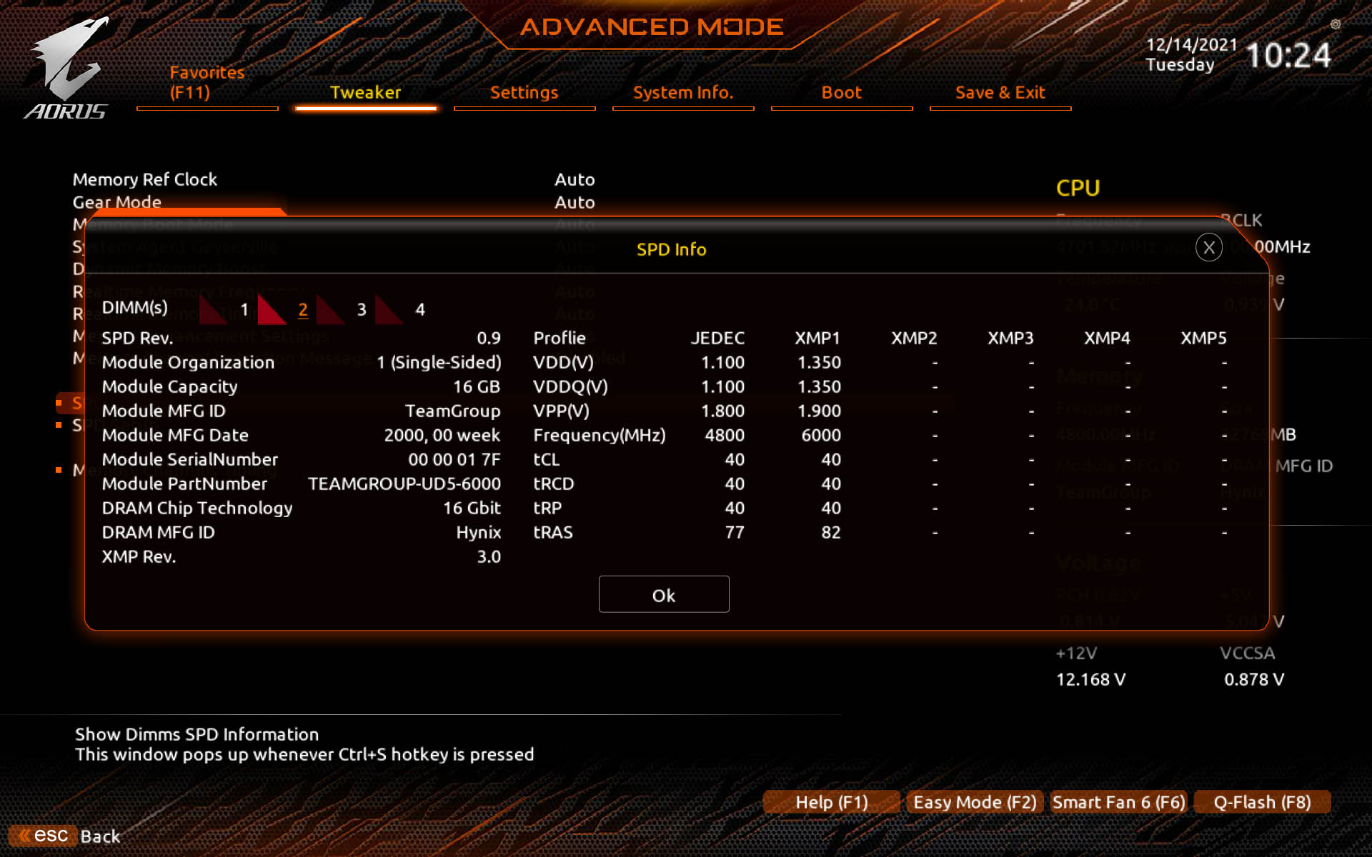 Secondary and tertiary RAM timings in BIOS
