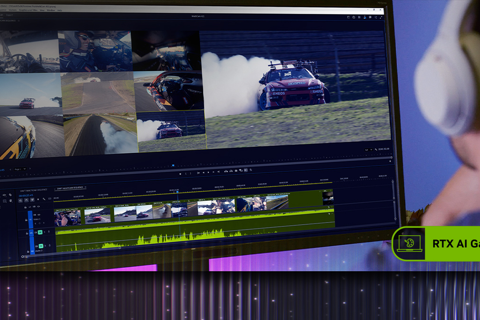 Video editing on GeForce RTX 50